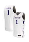Main image for Abdi Bashir Mens White K-State Wildcats NIL Name And Number Basketball Jersey