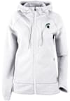 Main image for Womens Michigan State Spartans White Columbia Pack It Up Long Sleeve Full Zip Jacket