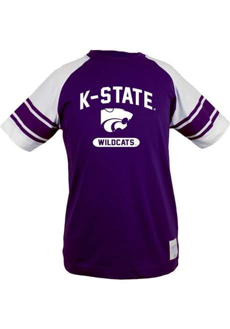 Youth Purple K-State Wildcats Hayden Short Sleeve Fashion T-Shirt