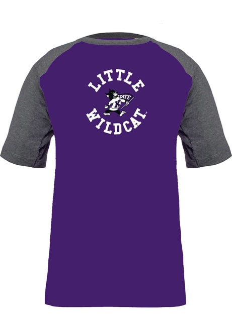 Youth Purple K-State Wildcats Game Day Short Sleeve Fashion T-Shirt