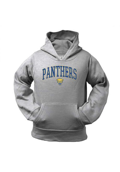 Youth Grey Pitt Panthers Parker Long Sleeve Hooded Sweatshirt