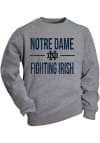 Main image for Notre Dame Fighting Irish Youth Grey Cruz Long Sleeve Crew Sweatshirt