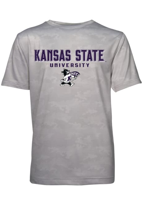 Youth Grey K-State Wildcats Hudson Short Sleeve T-Shirt