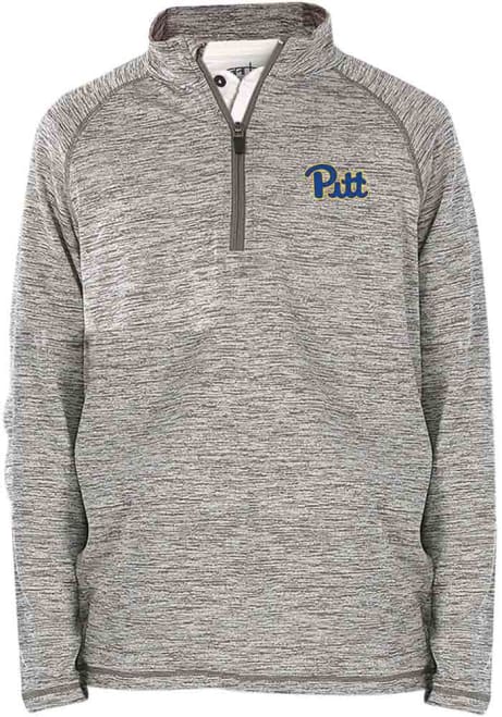 Youth Grey Pitt Panthers Matthew Long Sleeve Quarter Zip