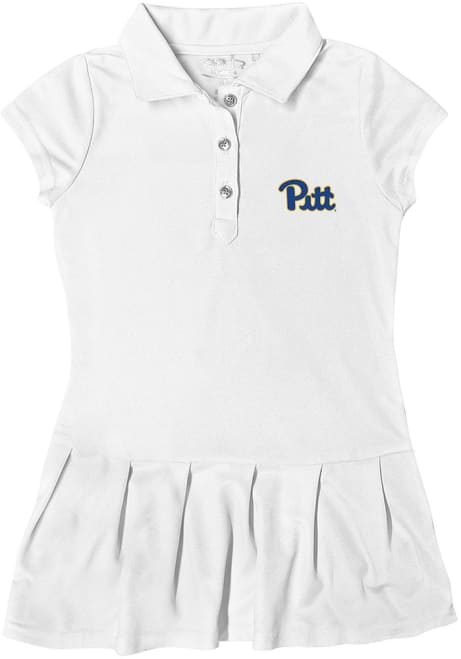 Toddler Girls White Pitt Panthers Caroline Short Sleeve Dress