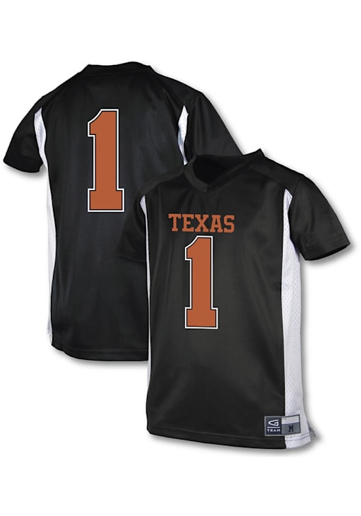 Texas Longhorns Longhorns Youth Team BLACK Football Jersey 91971903