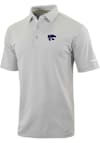 Main image for Mens K-State Wildcats Grey Columbia Heat Seal Even Lie Short Sleeve Polo Shirt
