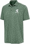 Main image for Mens Michigan State Spartans Green Antigua Par 3 Baseball Short Sleeve Polo Shirt