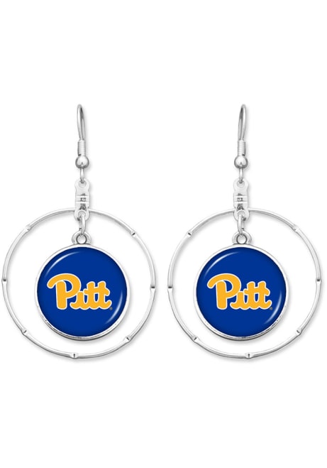 Campus Chic Pitt Panthers Womens Earrings - Blue