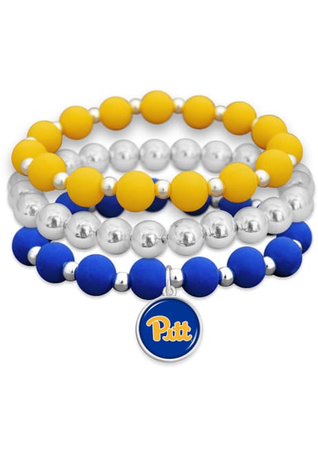 Amanda Stacked Pitt Panthers Womens Bracelet - Blue