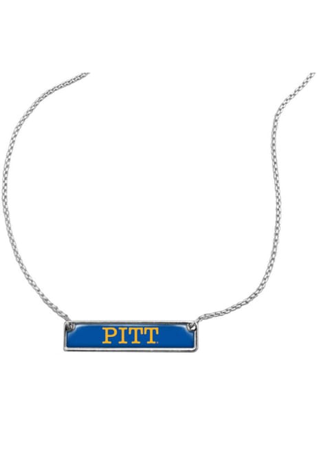 Nameplate Pitt Panthers Womens Necklace - Navy Blue