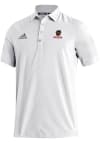 Main image for Mens Indiana Hoosiers White Adidas Embroidered Hoosier The Bison Short Sleeve Polo Shirt