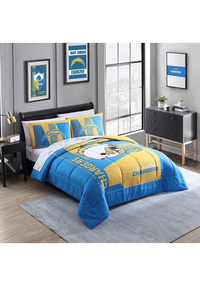 Los Angeles Chargers Twin Bedding Comforter popular & Sham Official NFL New