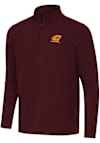 Main image for Mens Central Michigan Chippewas Maroon Antigua Intent Qtr Zip Pullover