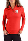 Main image for Womens Nebraska Cornhuskers Red Cutter and Buck Alumni Coastline Qtr Zip