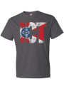 Wichita Charcoal City Flag ICT Short Sleeve T Shirt