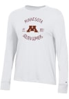 Main image for Womens Minnesota Golden Gophers White Champion Core LS Tee