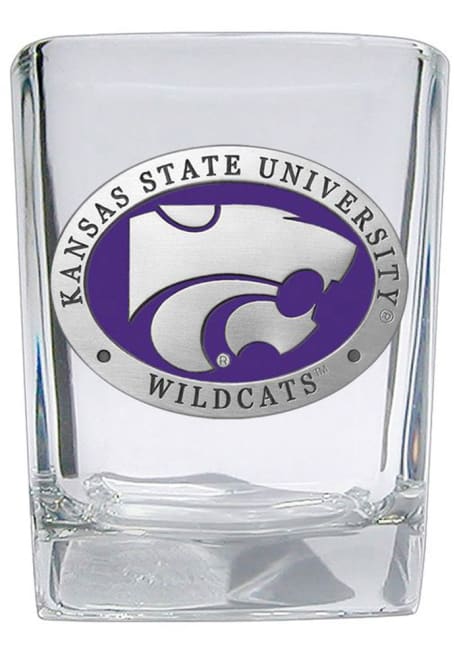 Purple K-State Wildcats 1.5oz Square Shot Glass