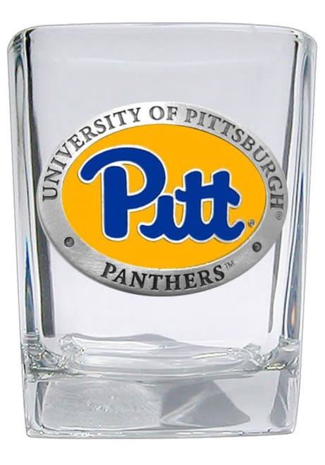 Yellow Pitt Panthers 1.5oz Square Shot Glass