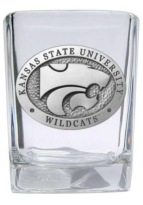 Purple K-State Wildcats Pewter Square Shot Glass