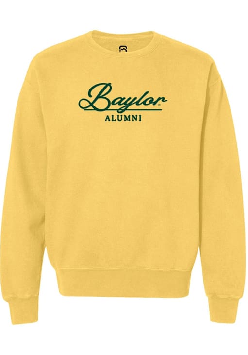 Baylor Bears Summit Sportswear Crew Sweatshirt Womens YELLOW
