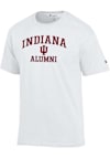 Main image for Indiana Hoosiers White Champion Logo Alumni Jersey Short Sleeve T Shirt