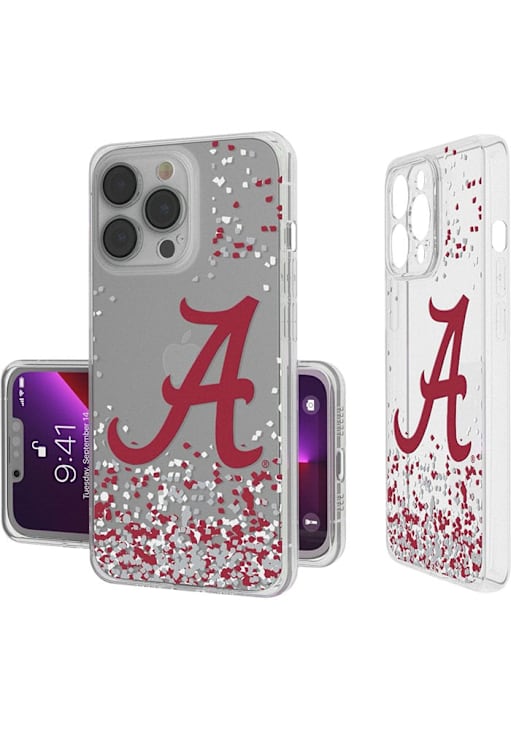 Alabama Crimson Tide iPhone Confetti CLEAR Phone Cover 93402109