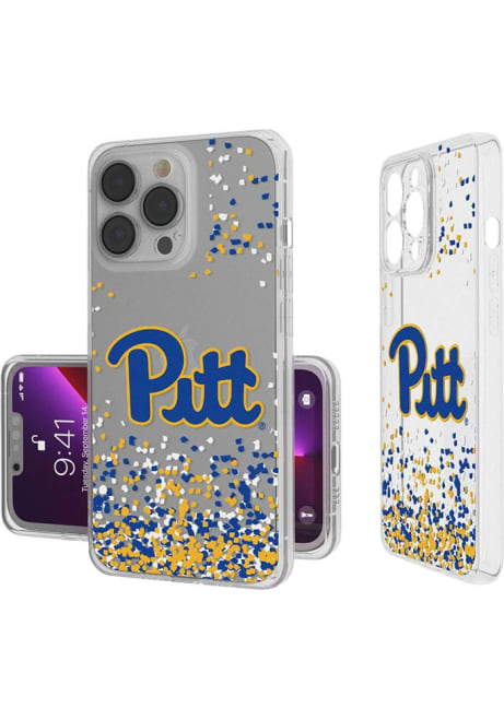 White Pitt Panthers iPhone Confetti Phone Cover