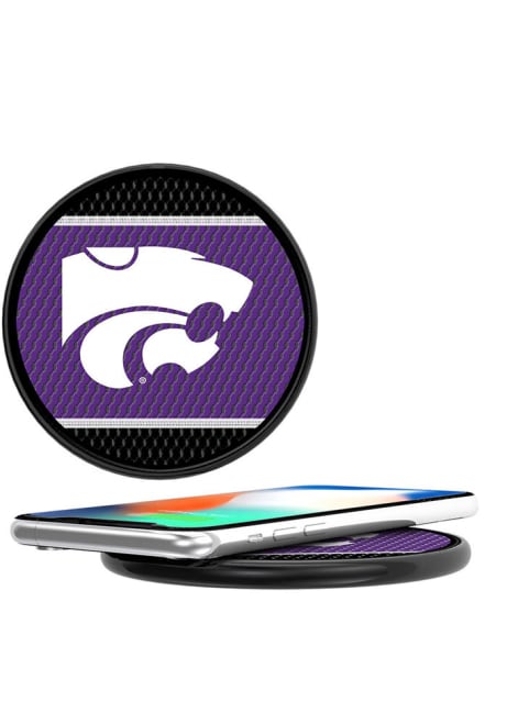 Black K-State Wildcats 10-Watt Wireless Phone Charger