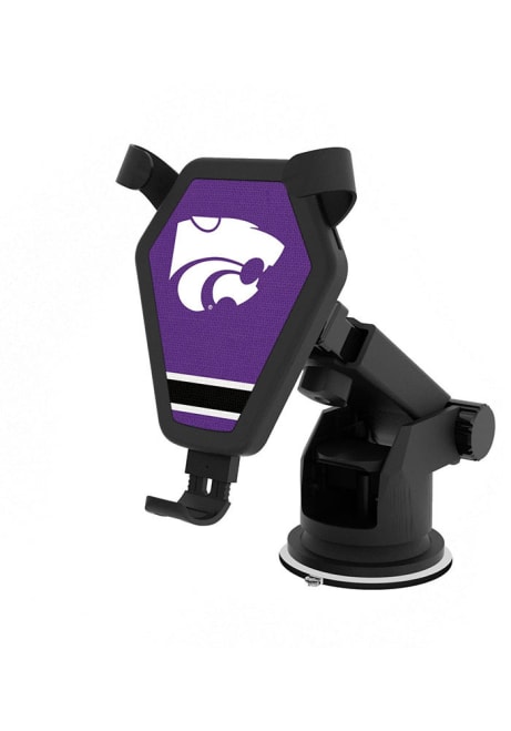 Black K-State Wildcats Wireless Car Phone Charger