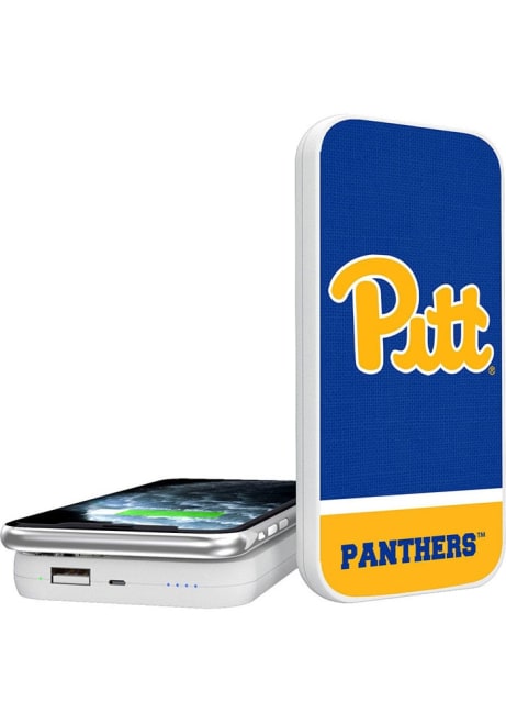 White Pitt Panthers Portable Wireless Phone Charger