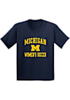 Main image for Youth Navy Blue Michigan Wolverines Arch Logo Women's Soccer Short Sleeve T-Shirt