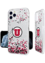 Utah Utes iPhone 11 Pro Max Clear Glitter Phone Cover