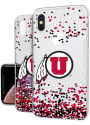 Utah Utes iPhone XS Max Clear Glitter Phone Cover