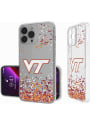 Virginia Tech Hokies iPhone 13 Pro Max Clear Glitter Phone Cover
