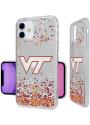 Virginia Tech Hokies iPhone 11 Clear Glitter Phone Cover