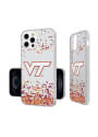 Virginia Tech Hokies iPhone 12 / 12 Pro Clear Glitter Phone Cover