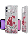 Washington State Cougars iPhone 11 Clear Glitter Phone Cover