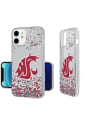 Washington State Cougars iPhone 12 Mini Clear Glitter Phone Cover