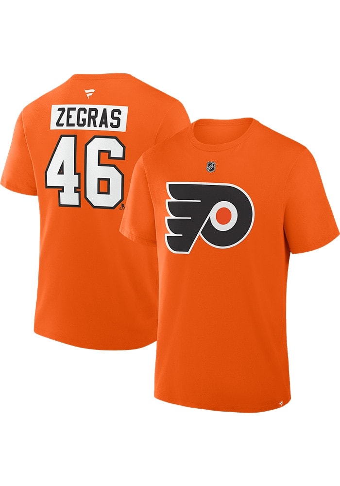 Trevor Zegras Philadelphia Flyers ORANGE Authentic Stack Short