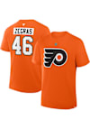 Main image for Trevor Zegras Philadelphia Flyers Orange Authentic Stack Short Sleeve Player T Shirt