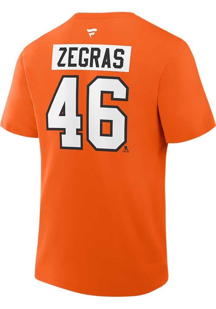 Trevor Zegras Philadelphia Flyers ORANGE Authentic Stack Short