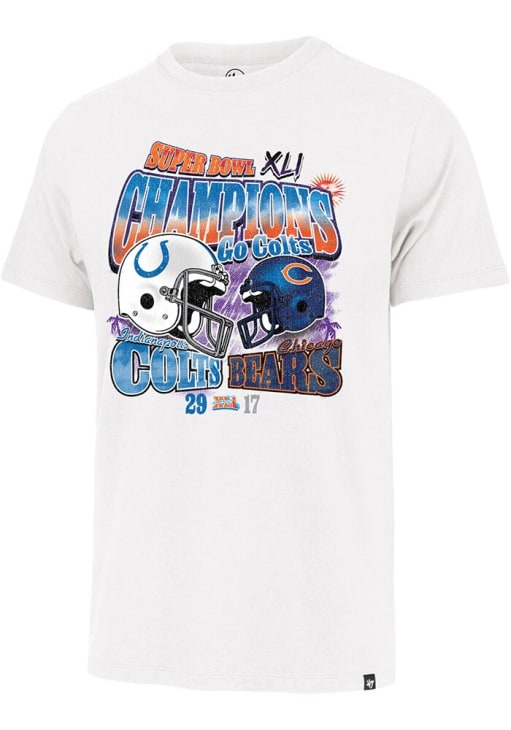 47 Indianapolis Colts White Super Bowl XLI Franklin Short Sleeve Fashion T Shirt