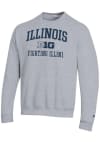 Main image for Mens Illinois Fighting Illini Grey Champion Big Ten Powerblend Crew Sweatshirt