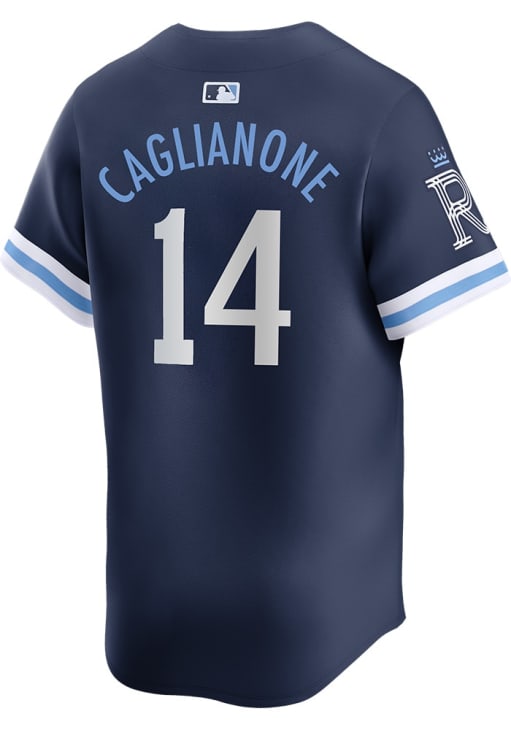 Jac Caglianone Nike Kansas City Royals Mens Navy Blue City Connect Limited Baseball Jersey