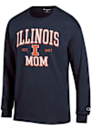 Main image for Mens Illinois Fighting Illini Navy Blue Champion EST Date Mom Jersey Tee