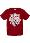 Main image for Youth Indiana Hoosiers Crimson Blue 84 2025 College Football National Champions School Logo Short..
