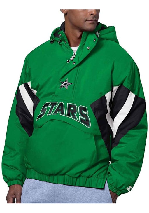 Starter Dallas Stars Mens Black The Line Up Pullover Jackets