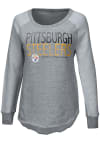 Main image for Pittsburgh Steelers Womens Grey Gridiron Crew Sweatshirt