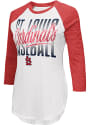 St Louis Cardinals Womens Tailgate Raglan T-Shirt - White